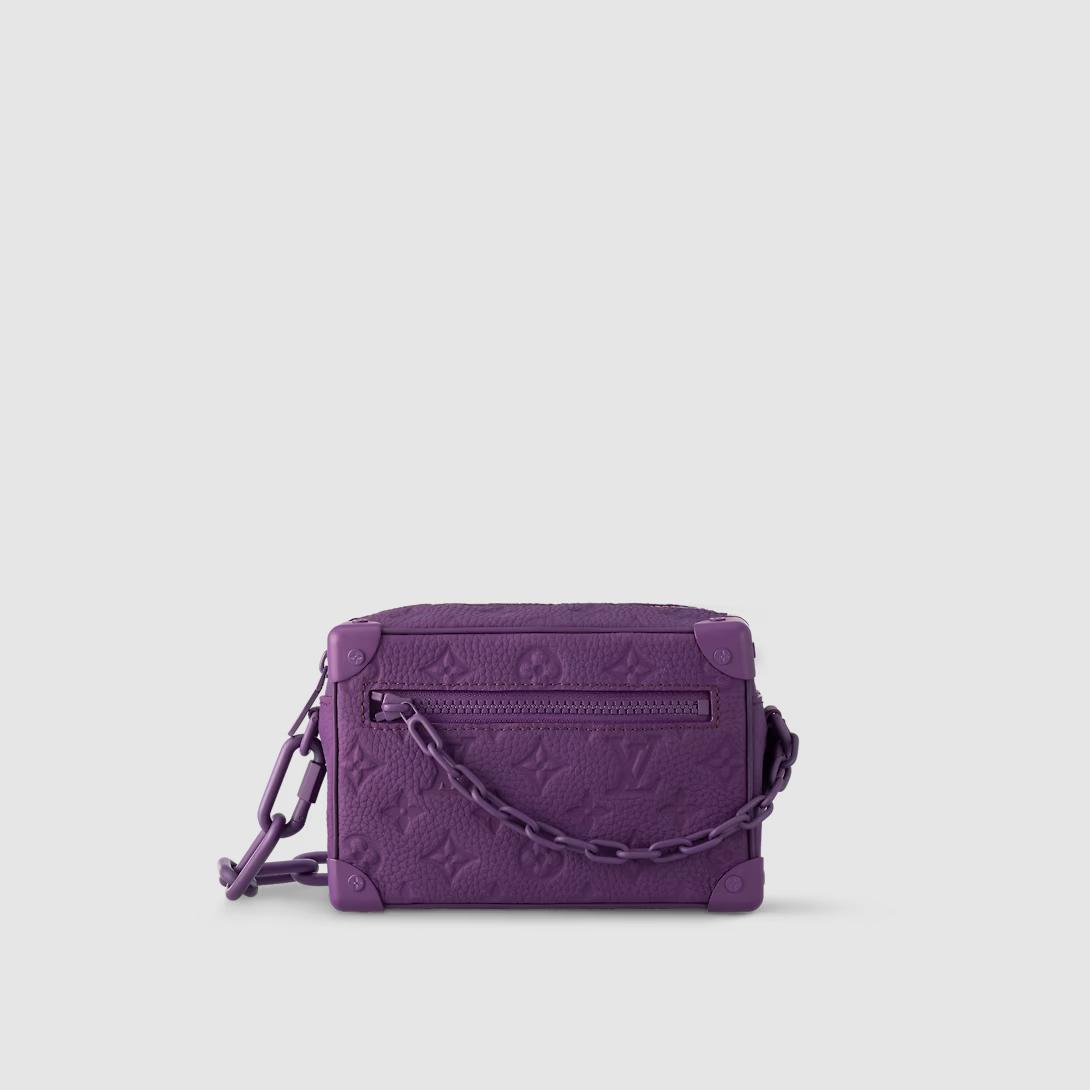 Túi Louis Vuitton Mini Soft Trunk Taurillon Monogram Nam Tím